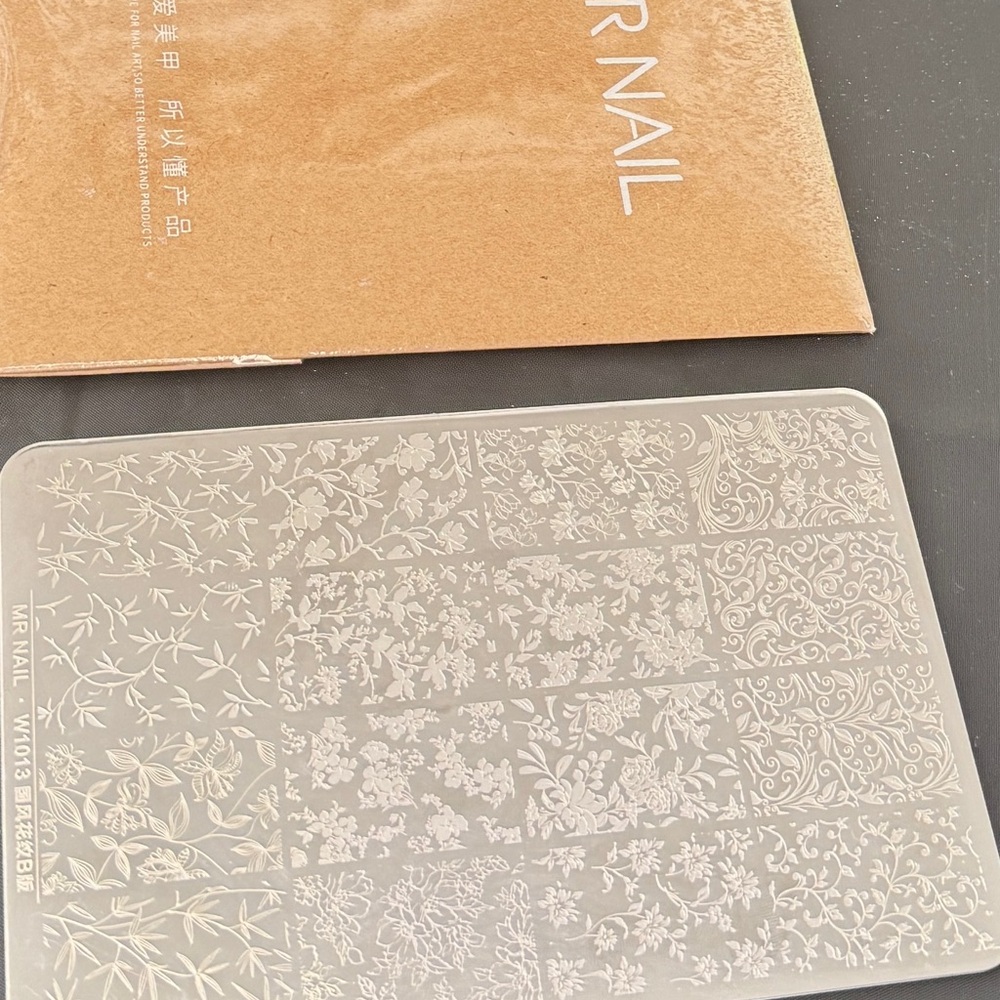 Floral (Mr.Nail w1013) Nail Art Stamping Plate